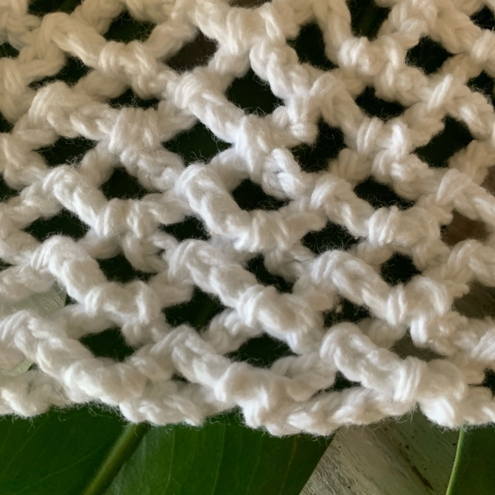 Boho-Chic Angel White Crochet Bikini Top - Picture 5 of 5